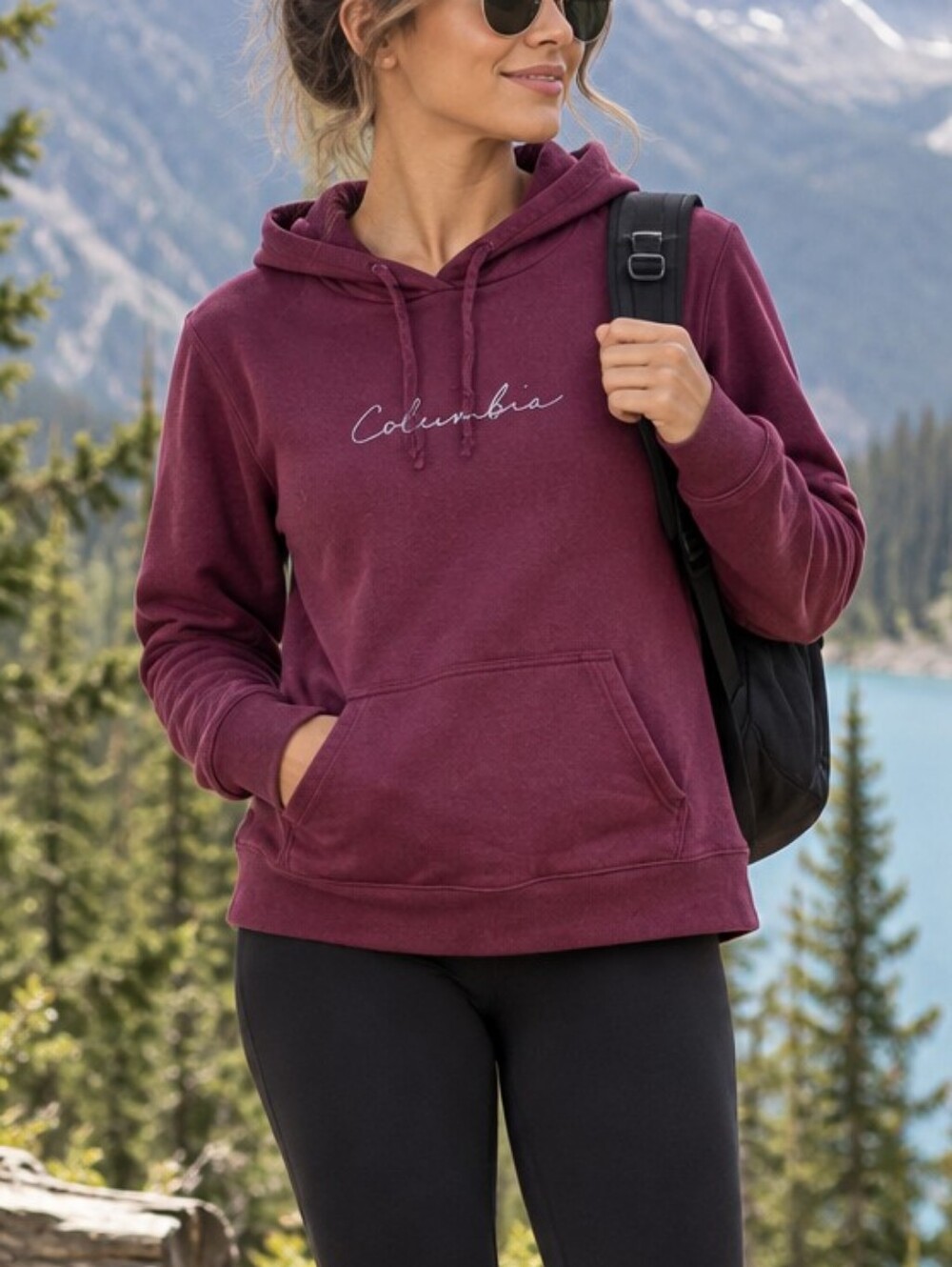 Columbia Women’s Pullover Hoodie Size L Fleece Casual